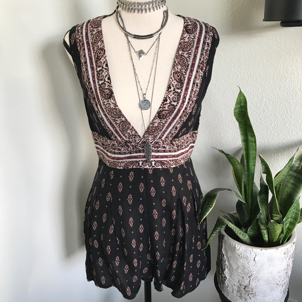Gorgeous printed boho romper